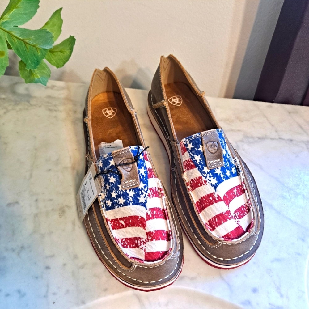 Women’s American flag Ariat Cruisers 9B - Picture 4 of 9